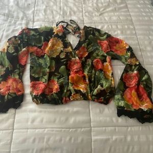 Floral crop top
